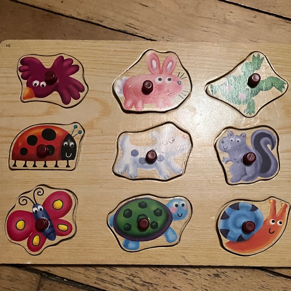 Colorful Animal Wooden Puzzle 3/25$
